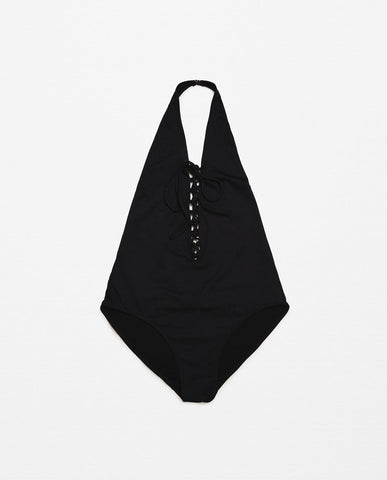 HALTER NECK SWIMSUIT