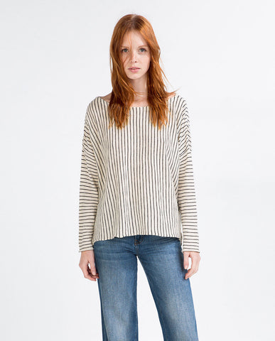 VERTICAL STRIPES SWEATER