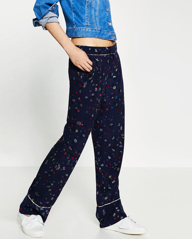 PAJAMA-STYLE TROUSERS