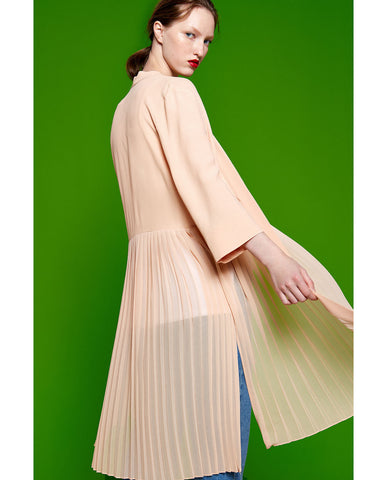 FINE PLEATED HEM JACKET