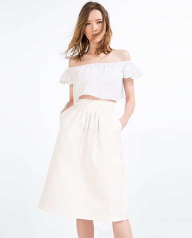 MID-LENGTH SKIRT