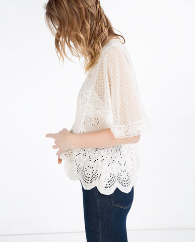 EMBROIDERED BLOUSE