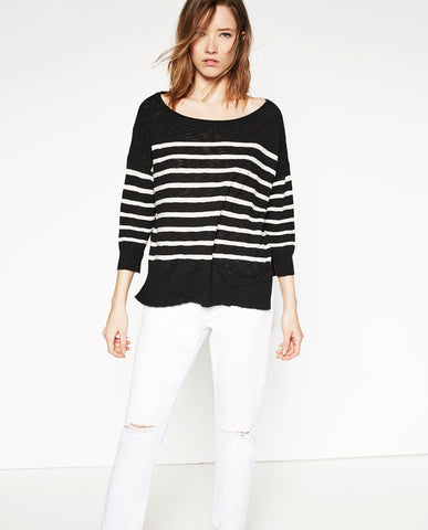 NAUTICAL STRIPED SWEATER