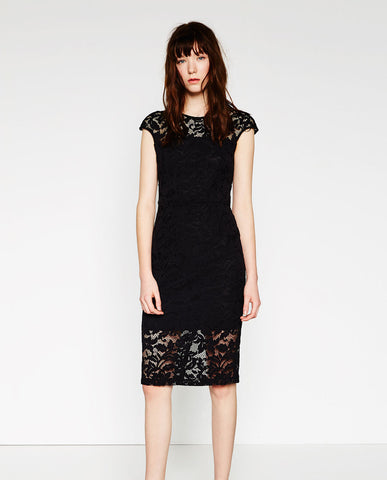 LACE SHIFT DRESS