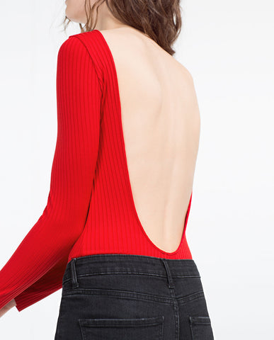 BODYSUIT WITH LOW CUT BACK