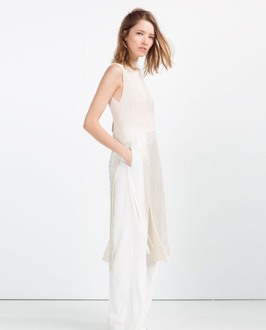 LONG PLEATED TUNIC