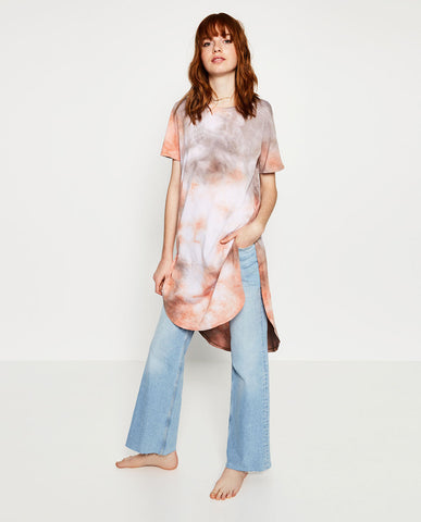 LONG TIE-DYE T-SHIRT