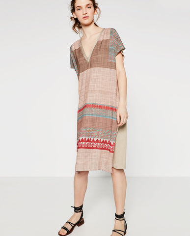 LONG TRIBAL PRINT TUNIC