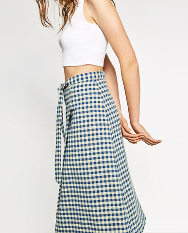 MIDI BOW SKIRT